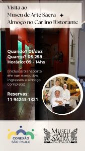 Visita ao Museu de Arte Sacra Almoço no Carlino Ristorante