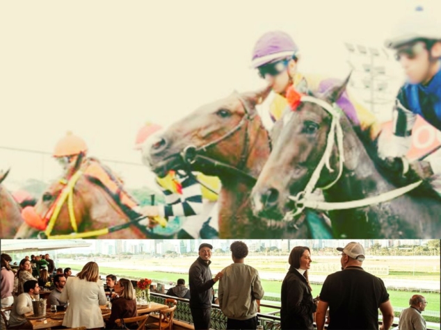 Jockey Club com visita guiada, almoço e corrida de cavalos